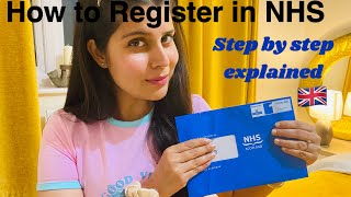 How to register in NHS GP  UK  English [upl. by Ellinad]