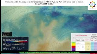 Calidad del Aire en Cúcuta  PM10 PM25 PM1 Marzo 222024 [upl. by Antonie43]