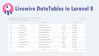 Livewire DataTables with Laravel 8 [upl. by Leonanie]