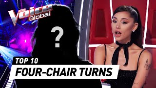 Mesmerizing 4CHAIR TURNS during the Blind Auditions on The Voice [upl. by Franck]