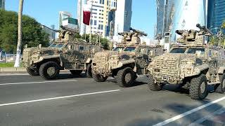 Qatar National Day military parade at Corniche 18122018 [upl. by Nylrebmik818]