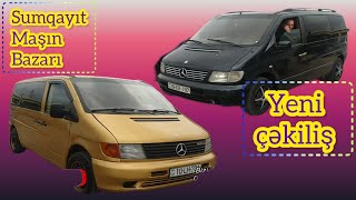 Sumqayit masin bazari  Mercedes Vito markalı avtomobillər  Full çəkiliş Avtobakutv [upl. by Nirre367]