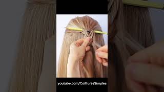 Easy braid hacks 😍 hairstyles hairtutorial new [upl. by Lorne]