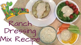 Vegan Ranch Dressing Recipe [upl. by Aihsema364]