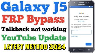 Samsung J5 Frp Bypass 2024  601 Frp Bypass 2024 New [upl. by Erdnaid]