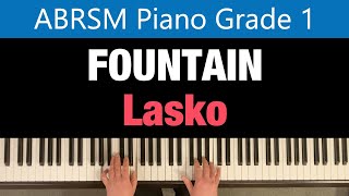 FOUNTAIN  Agnieszka Lasko  ABRSM Piano Grade 1 2025 amp 2026 B9 [upl. by Aerehs]