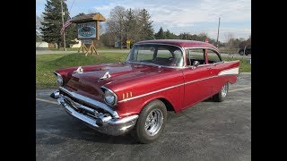 RossCustomsMIcom  SOLD SOLD  1957 Chevrolet Bel Air 2 door post [upl. by Aetnahc]