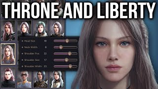 Throne And Liberty  ALL Character Creation Options In Stunning 4K MAX Graphics  New MMO [upl. by Gnort]