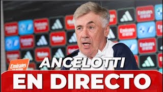 ANCELOTTI  ARANDINA  REAL MADRID rueda de prensa EN DIRECTO [upl. by Ronna]