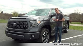 Review 2018 Toyota Tundra SR5 CrewMax  Falling Behind [upl. by Lleinnad202]