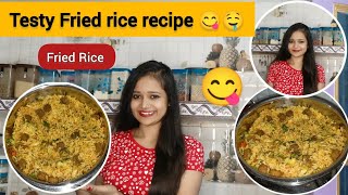 Testy restaurant style Fried rice recipe 😋🤤Shanvi Singh recipe [upl. by Ailec410]