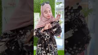 GAMIS CANTIK ELEGANT  LUMA DRESS BAHAN SATIN ARMANI [upl. by Eirameinna696]