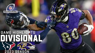 Houston Texans vs Baltimore Ravens Game Highlights  NFL 2023 Divisional Round [upl. by Thill]