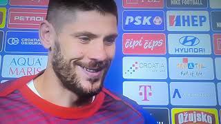 Hrvatska  Škotska 21🔴Kramarić nakon utakmice [upl. by Ecirtal]