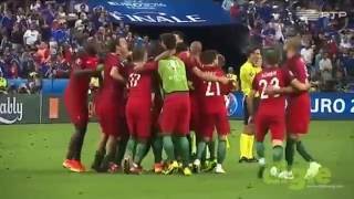 Jogadores Portugueses filmados de outro angulo na Final do Euro 2016 [upl. by Carilla306]