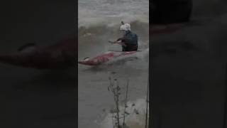 How to surf waves in a kayak kayaking whitewater shorts [upl. by Ecyac190]