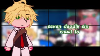 Seven Deadly sins react toREAD WARNING [upl. by Aelak]