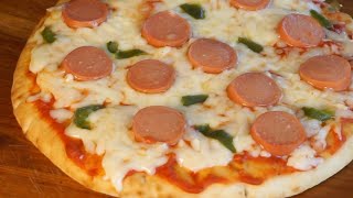 Receta de Pizza Casera Fácil en Sartén 🍕 La PIZZA más RÁPIDA y FÁCIL del MUNDO sin TANTO ROLLO❗️ 😎 [upl. by Niajneb753]