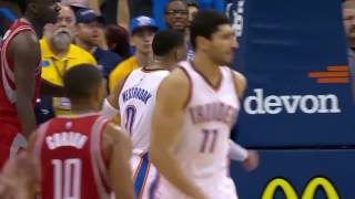 Russell Westbrook Dunks on Clint Capela Rockets vs Thunder [upl. by Notyal]