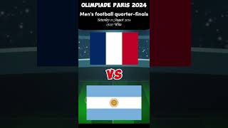 France vs Argentina ll Paris 2024 Olympic mens football quarterfinals parisolympics2024 [upl. by Hayouqes]