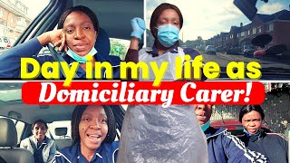 DAY IN MY LIFE AS A DOMICILIARY CARER IN UK GB ll LIFE OF A HEALTH CARE ASSISTANT  A MUST WATCH [upl. by Niwdog191]