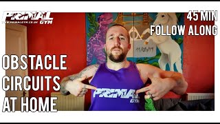 Obstacle Circuits At Home 45 minute follow along workout [upl. by Etnecniv]