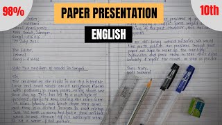 PAPER PRESENTATION ENGLISH  ULTIMATE TIPS  BOARD EXAMINATION  CLASS 10 [upl. by Jaynell]