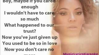 I Care  KARAOKE  Beyoncé [upl. by Ikcaj]