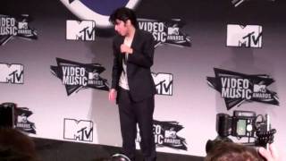 Lady Gaga interviewed as her alter ego Jo Calderone at 2011 MTV Video Music Awards [upl. by Dnomzed]