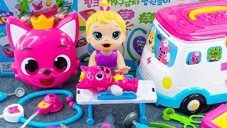 90 Minutes Pinkfong Ambulance Satisfying ASMR  Doctor Toys Unboxing 💞 Lana Unboxing Toys [upl. by Oniotna890]