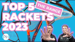 REVIEW THE TOP 5 TENNIS RACKETS OF 2023  BY RANGE  COMPARISON [upl. by Lleryd]