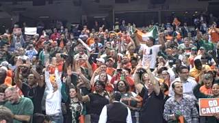 quotIts great to be a Miami Hurricanequot chant ACC tournament [upl. by Retrop]