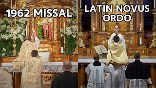 St John Cantius Latin Mass and Novus Ordo  Side by Side [upl. by Strong862]