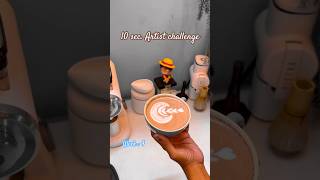 10 sec Artist Challenge week 4 latteart lattearttutorial [upl. by Corenda999]