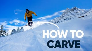 How To Carve On Skis  Moving from skidded to carving turns for intermediate skiers [upl. by Formenti]