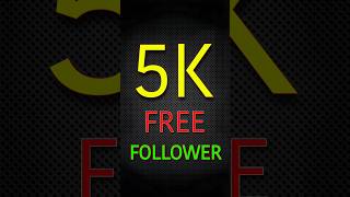 5K Free FOLLOWERS 🤩 On Instagram  Instagram per Followers Kaise Badhae [upl. by Truk407]