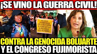 ¡SE ARMÓ LA GUERRA ¡GRAN MARCHA MULTITUDINAL CONTRA LA DICTADURA DE DINA BOLUARTE Y EL CONGRESO [upl. by Alon]