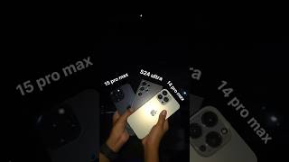 Zoom Test 14 pro max vs 15 pro max vs S24 ultra 😱❤️‍🔥 smartphone [upl. by Allare528]