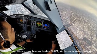 Aterrizando con Granizo Lluvia y Turbulencia en la Ciudad de México AICM [upl. by Lemraj272]