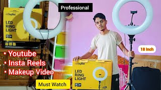 DIGITEK DRL18H C 18 Inch LED Ring Light with 158cm Stand Review  18 Inches ringlight digitek [upl. by Adnawyt]