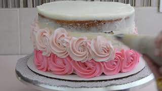 How to Make a Rosette cake [upl. by Eelydnarb875]