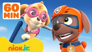 PAW Patrol Land Air amp Sea Animal Rescues w Skye and Zuma  1 Hour Compilation  Nick Jr [upl. by Bouldon]