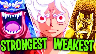 Strongest Mythical Zoan Devil Fruits In One Piece RANKED [upl. by Saberio]