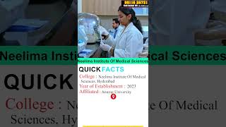 Neelima Institute of Medical Sciences Hyderabad  telangana mbbs neetug [upl. by Akaya823]