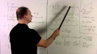 Trig Substitution 3  Integral of x2sqrt14x2 [upl. by Immac76]