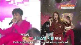 KBS reported Kai and Krystal are datingThey are real ㅠㅠ  KAISTAL  카이스탈 [upl. by Roel287]