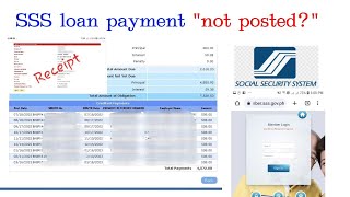 SSS loan payment not posted  SSS Member [upl. by Ehtylb308]