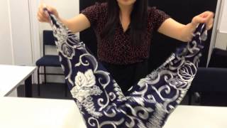 How to make a Furoshiki handbag [upl. by Erick565]