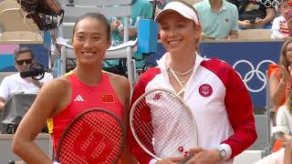 Qinwen Zheng vs Donna Vekic Final Highlights  Olympic Paris 2024 [upl. by Britteny]