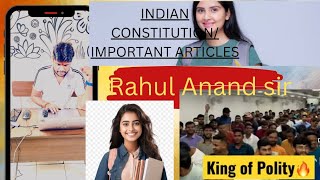 indian Constitutionimportant articles viral polity video article construction ias [upl. by Cordey]